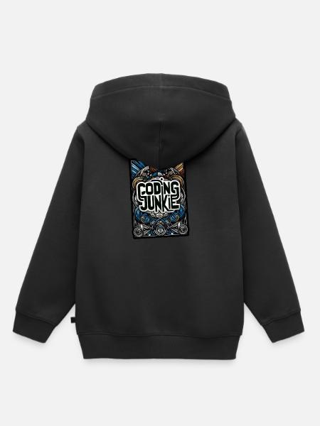 Coding Junkie 14 - Kinder Premium Organic Hoodie - Schwarz