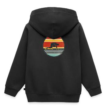 Sprinter - Track And Field 3 - Kinder Premium Organic Hoodie - Schwarz - Hinten - AI Model Kid Male (0cm)