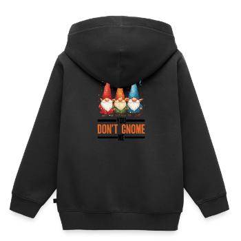 You Don't Gnome Me 13 - Kinder Premium Organic Hoodie - Schwarz - Hinten - AI Model Kid Male (0cm)