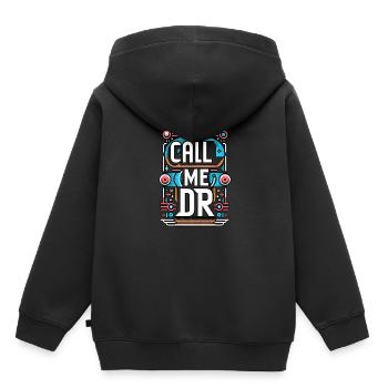 Call Me Dr 29 - Kids Premium Organic Hoodie - black - Back - AI Model Kid Male (0cm)