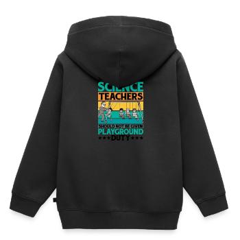 Teachers Should Not Be Given Playground Duty 14 - Kids Premium Organic Hoodie - black - Back - AI Model Kid Male (0cm)
