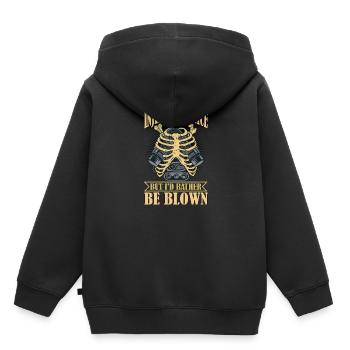 L’injection est agréable mais je préfère être soufflé 6 - Sweat Premium à capuche enfant bio - noir - Dos - AI Model Kid Male (0cm)