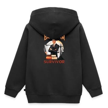 Bar Exam Survivor 5 - Kinder Premium Organic Hoodie - Schwarz - Hinten - AI Model Kid Male (0cm)