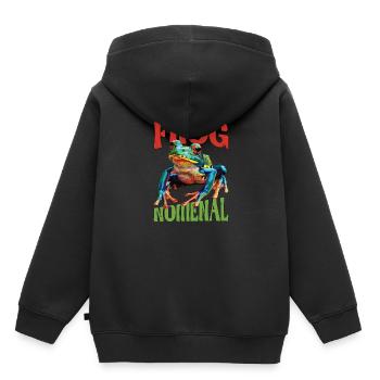 Frognomenal - Kids Premium Organic Hoodie - black - Back - AI Model Kid Male (0cm)