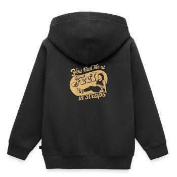 You Had Me At Feet In Straps 61 - Kinder Premium Organic Hoodie - Schwarz - Hinten - AI Model Kid Male (0cm)