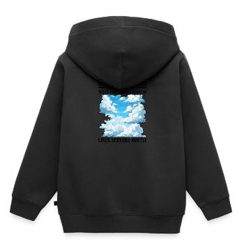 De quoi sont faits les nuages, les serveurs Linux principalement 26 - Sweat Premium à capuche enfant bio - noir - Dos - AI Model Kid Male (0cm)