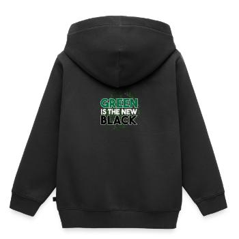 Umwelt Umweltschutz CO2 UmweltschadenUmwelt Umwelt - Kinder Premium Organic Hoodie - Schwarz - Hinten - AI Model Kid Male (0cm)