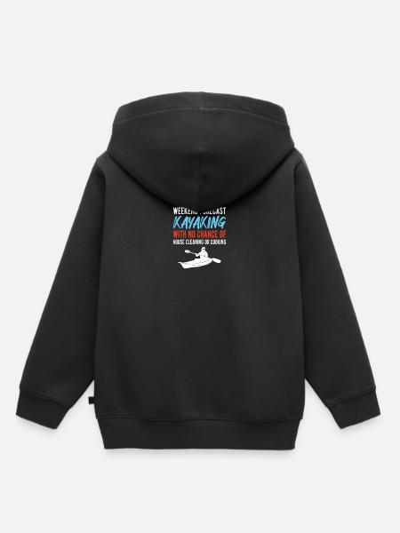 KAYAKING: Kayaking Forecast - Kinder Premium Organic Hoodie - Schwarz