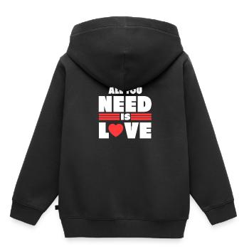 All i need gift valentine love - Kids Premium Organic Hoodie - black - Back - AI Model Kid Male (0cm)