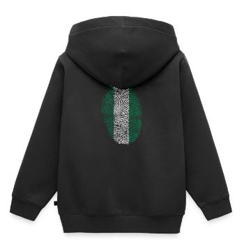 Nigeria - Kids Premium Organic Hoodie - black - Back - AI Model Kid Male (0cm)
