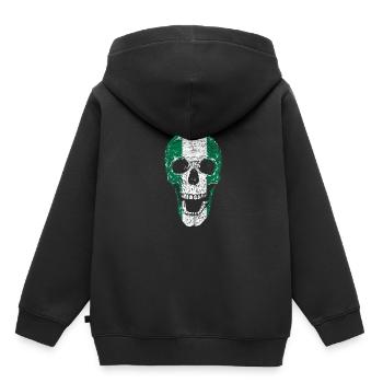 Nigeria - Kids Premium Organic Hoodie - black - Back - AI Model Kid Male (0cm)
