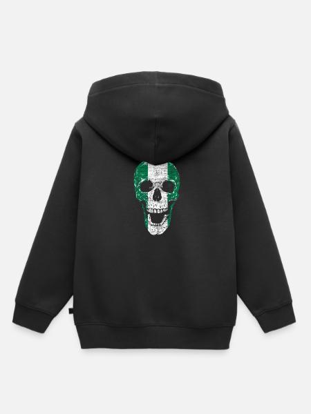 Nigeria - Kinder Premium Organic Hoodie - Schwarz