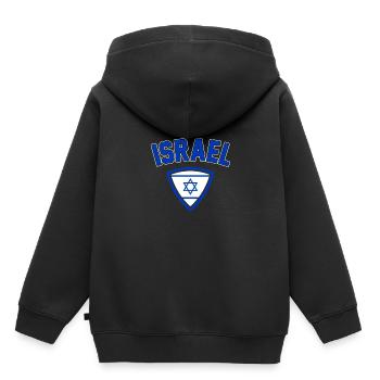 Israel - Kinder Premium Organic Hoodie - Schwarz - Hinten - AI Model Kid Male (0cm)