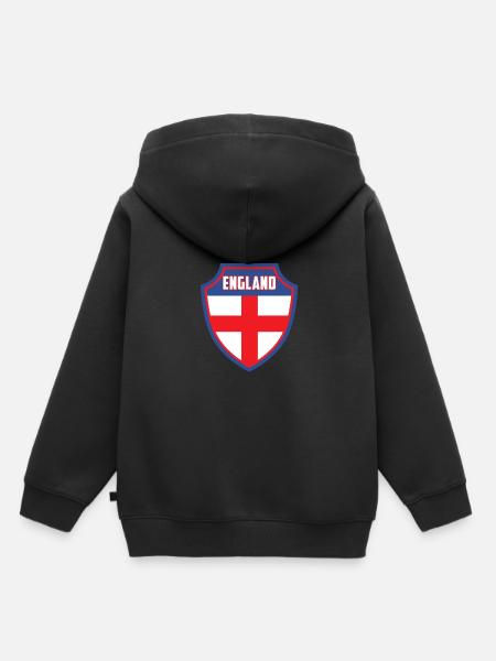 England - Kinder Premium Organic Hoodie - Schwarz