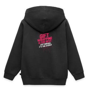 Wrapping gifts wrapping birthday - Kids Premium Organic Hoodie - black - Back - AI Model Kid Male (0cm)