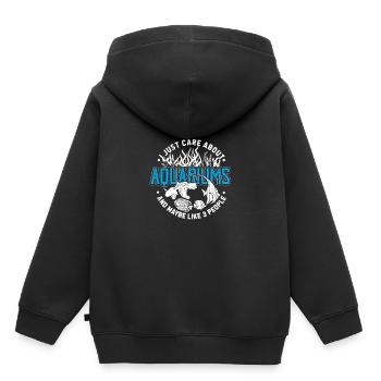 Aquarium - Sweat Premium à capuche enfant bio - noir - Dos - AI Model Kid Male (0cm)