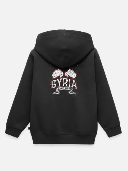 Freies Syrien - Kinder Premium Organic Hoodie - Schwarz