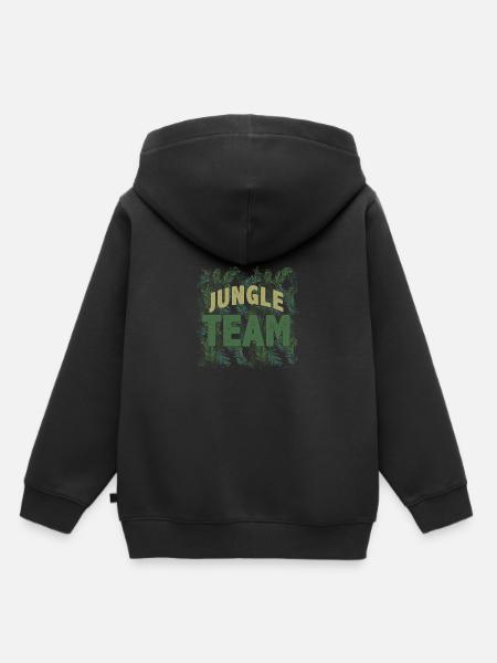 Team Dschungel - Kinder Premium Organic Hoodie - Schwarz