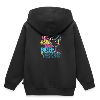 Hip Hop Breakdance Street Dance Tänzer Musik - Kinder Premium Organic Hoodie - Schwarz - Hinten - AI Model Kid Male (0cm)