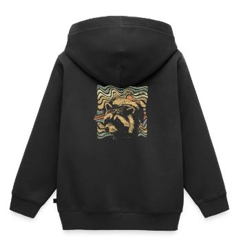 Waschbär Racoon Trash Panda Nachtaktiv Waldtier - Kinder Premium Organic Hoodie - Schwarz - Hinten - AI Model Kid Male (0cm)
