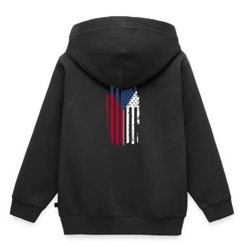 Czech Republic - Kids Premium Organic Hoodie - black - Back - AI Model Kid Male (0cm)
