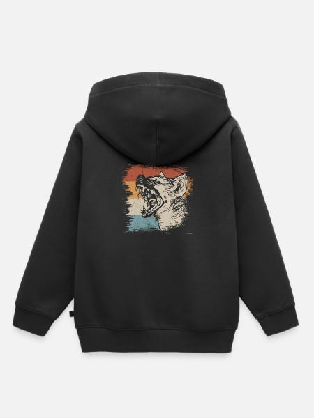 Hyäne - Kinder Premium Organic Hoodie - Schwarz