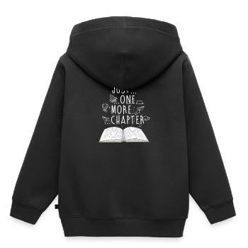 Bücher lesen Buch Geschenk Bücherregal - Kinder Premium Organic Hoodie - Schwarz - Hinten - AI Model Kid Male (0cm)