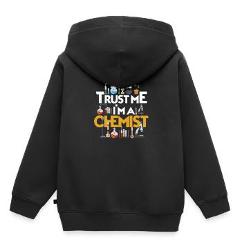 Chemiker - Kinder Premium Organic Hoodie - Schwarz - Hinten - AI Model Kid Male (0cm)