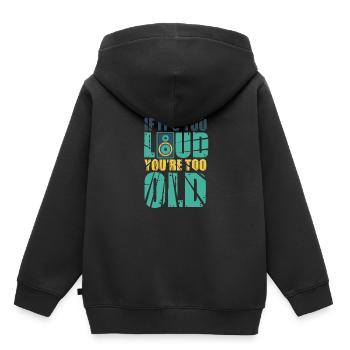 Music Musician Bass Boxing Gift Headphones - Kids Premium Organic Hoodie - black - Back - AI Model Kid Male (0cm)