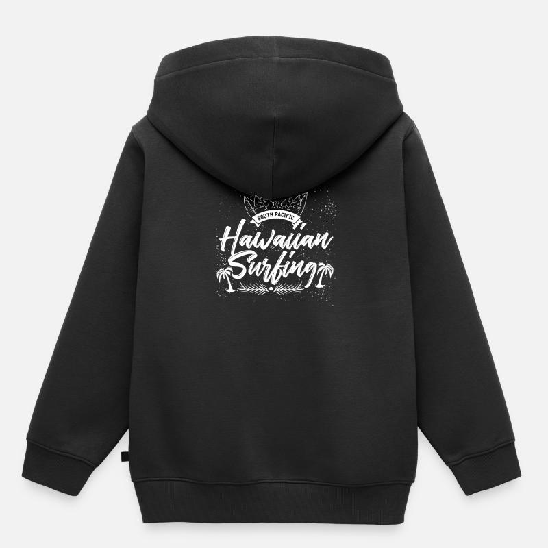 Hawaii - Sweat Premium à capuche enfant bio - noir