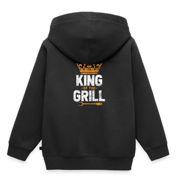 Barbecue barbecue - Kids Premium Organic Hoodie - black - Back - AI Model Kid Male (0cm)