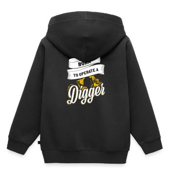 Pelles - Sweat Premium à capuche enfant bio - noir - Dos - AI Model Kid Male (0cm)