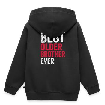 meilleur frère aîné - Sweat Premium à capuche enfant bio - noir - Dos - AI Model Kid Male (0cm)