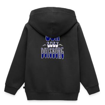Duisburg JGA Junggesellenabschied 2023 für Fans - Kinder Premium Organic Hoodie - Schwarz - Hinten - AI Model Kid Male (0cm)