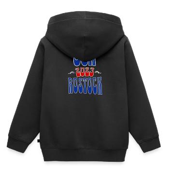 Rostock JGA Junggesellenabschied 2023 für Fans - Kinder Premium Organic Hoodie - Schwarz - Hinten - AI Model Kid Male (0cm)