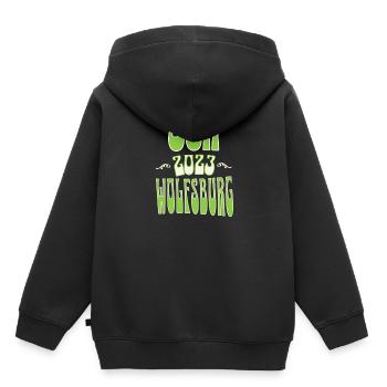 Wolfsburg JGA Junggesellenabschied 2023 für Fans - Kinder Premium Organic Hoodie - Schwarz - Hinten - AI Model Kid Male (0cm)