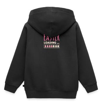 Easter loading - Ostern lädt lustiges Ostermotiv - Kinder Premium Organic Hoodie - Schwarz - Hinten - AI Model Kid Male (0cm)
