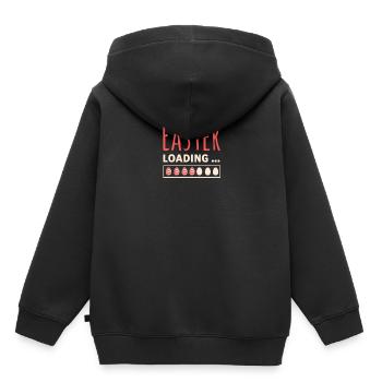 Easter loading - Ostern lädt lustiges Ostermotiv - Kinder Premium Organic Hoodie - Schwarz - Hinten - AI Model Kid Male (0cm)