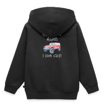 Mein Name Ist Henry. Ich Liebe Autos. Lustiges - Kinder Premium Organic Hoodie - Schwarz - Hinten - AI Model Kid Male (0cm)