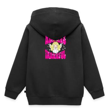 sei Immer Dankbar Mit Einem Kleinen Betenden Engel - Kinder Premium Organic Hoodie - Schwarz - Hinten - AI Model Kid Male (0cm)