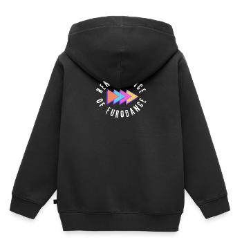 Renaissance of Eurodance - 90er Party - Kinder Premium Organic Hoodie - Schwarz - Hinten - AI Model Kid Male (0cm)