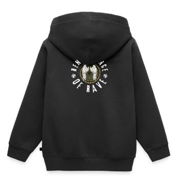 Renaissance of Rave Techno Party Design - Kinder Premium Organic Hoodie - Schwarz - Hinten - AI Model Kid Male (0cm)