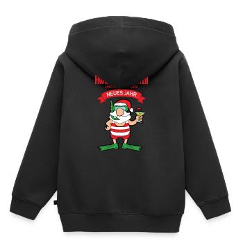 Santa Claus - Kids Premium Organic Hoodie - black - Back - AI Model Kid Male (0cm)