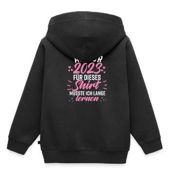 Abitur 2023 - Kinder Premium Organic Hoodie - Schwarz - Hinten - AI Model Kid Male (0cm)