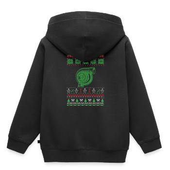 Christmas Ugly Sweater - Kids Premium Organic Hoodie - black - Back - AI Model Kid Male (0cm)