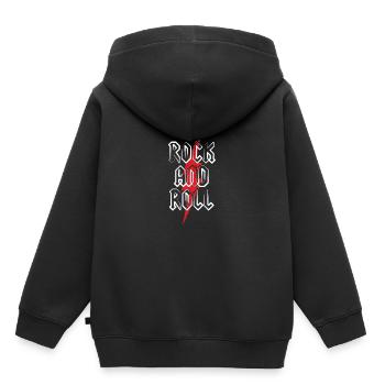 Rock and Roll - Kids Premium Organic Hoodie - black - Back - AI Model Kid Male (0cm)