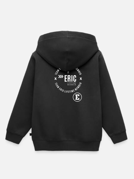 Eric - Kinder Premium Organic Hoodie - Schwarz