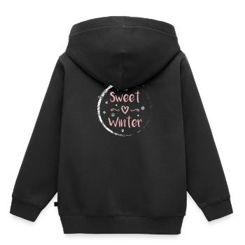 hiver - Sweat Premium à capuche enfant bio - noir - Dos - AI Model Kid Male (0cm)