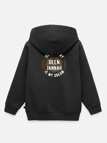 Islam Religion Allah Ramadan Geschenkidee - Kinder Premium Organic Hoodie - Schwarz