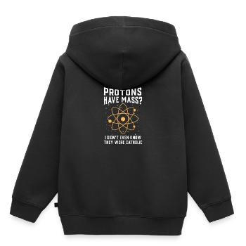 Physik Protonen haben Masse - Kinder Premium Organic Hoodie - Schwarz - Hinten - AI Model Kid Male (0cm)